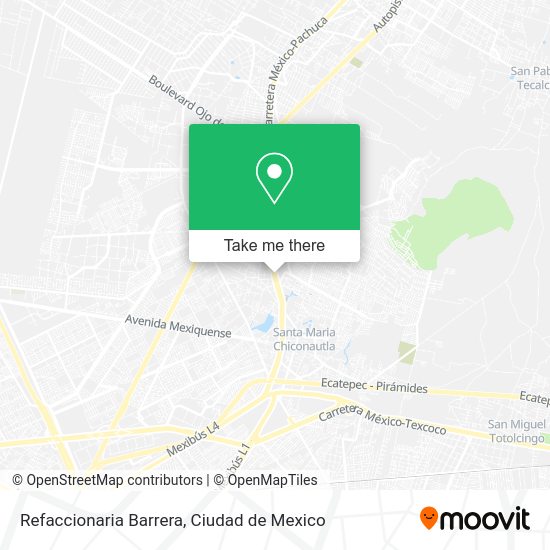 Refaccionaria Barrera map