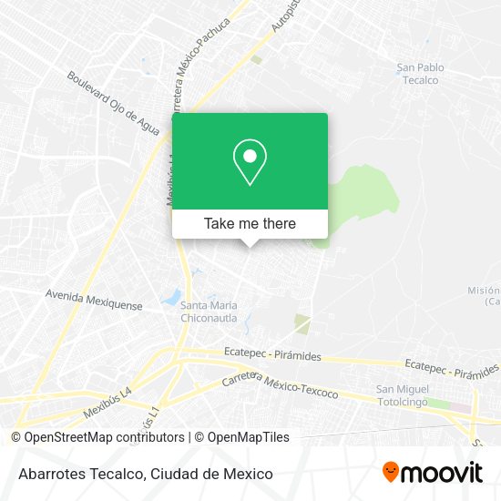 Mapa de Abarrotes Tecalco
