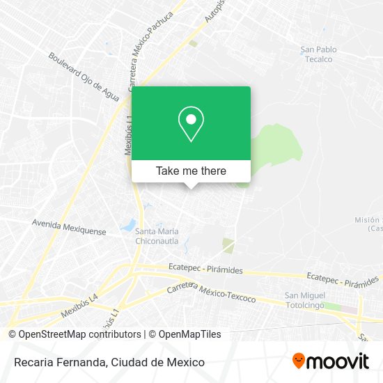Mapa de Recaria Fernanda