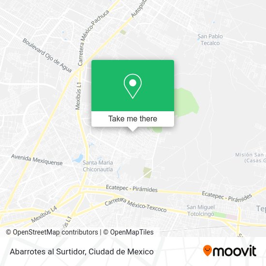 Abarrotes al Surtidor map
