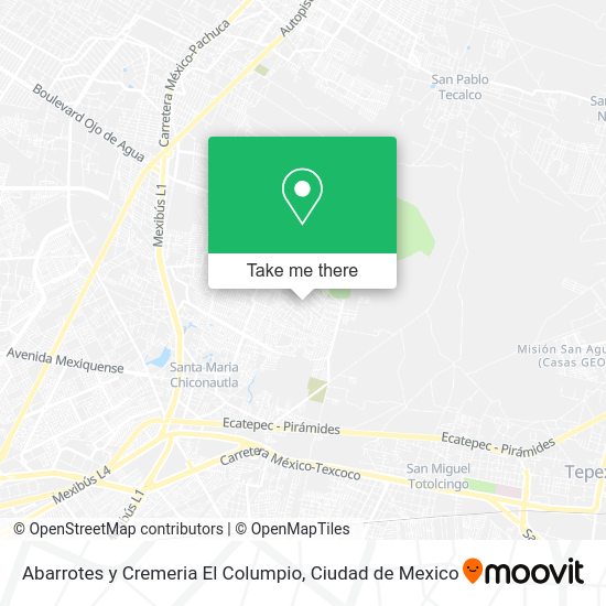 Abarrotes y Cremeria El Columpio map