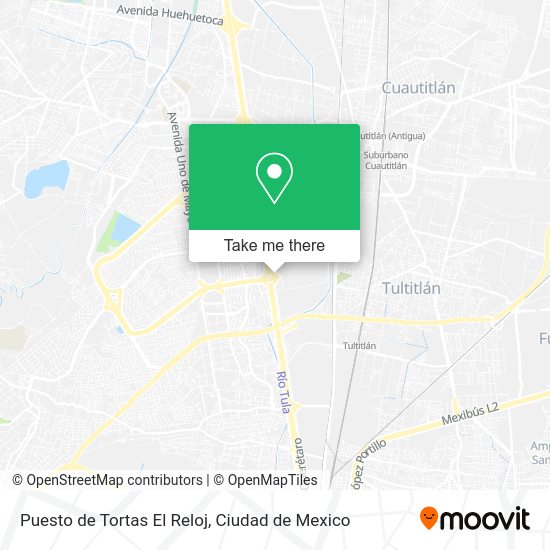 Puesto de Tortas El Reloj map