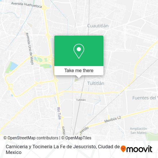 Carniceria y Tocinería La Fe de Jesucristo map