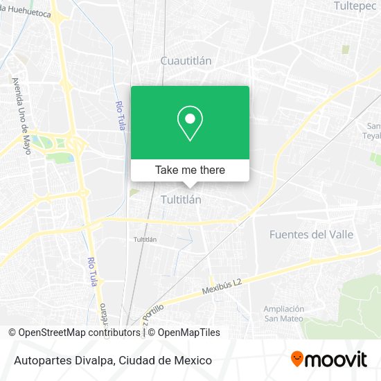 Autopartes Divalpa map