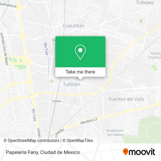 Papelería Fany map