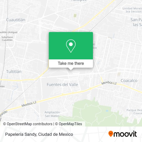 Papelería Sandy map