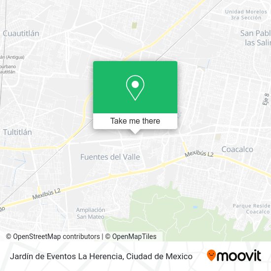 Jardín de Eventos La Herencia map