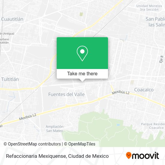 Refaccionaria Mexiquense map