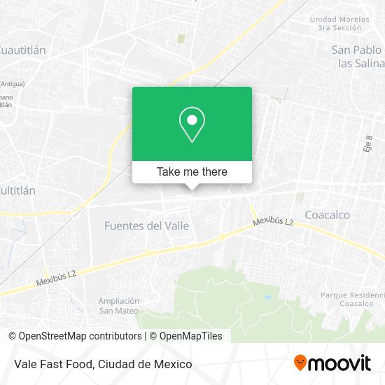 Mapa de Vale Fast Food