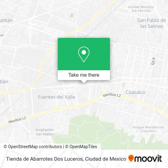 Tienda de Abarrotes Dos Luceros map