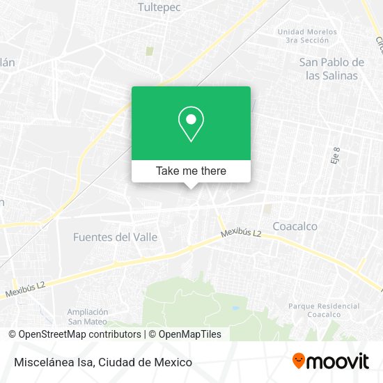 Miscelánea Isa map