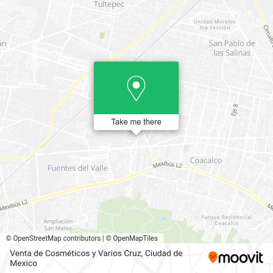 Venta de Cosméticos y Varios Cruz map