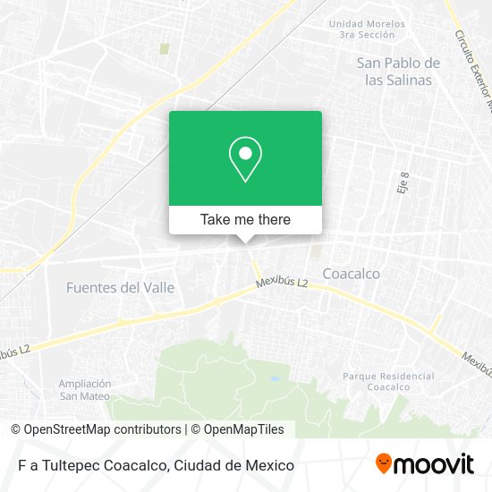 Mapa de F a Tultepec Coacalco