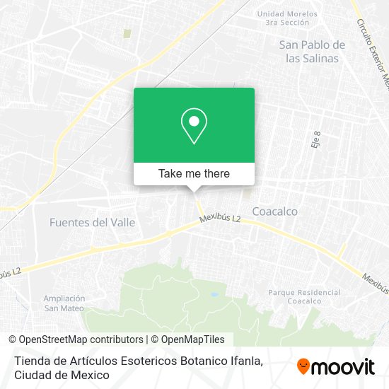 Tienda de Artículos Esotericos Botanico Ifanla map
