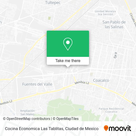 Mapa de Cocina Economica Las Tablitas