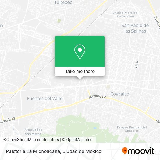 Paletería La Michoacana map