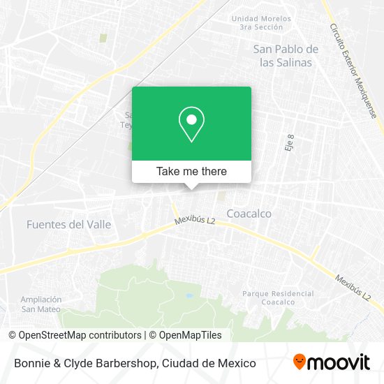 Mapa de Bonnie & Clyde Barbershop