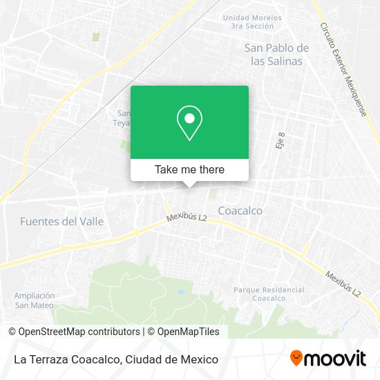 Mapa de La Terraza Coacalco