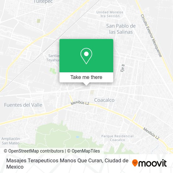 Mapa de Masajes Terapeuticos Manos Que Curan