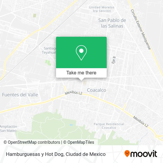 Hamburguesas y Hot Dog map