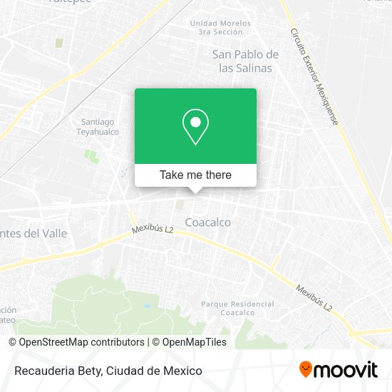 Recauderia Bety map