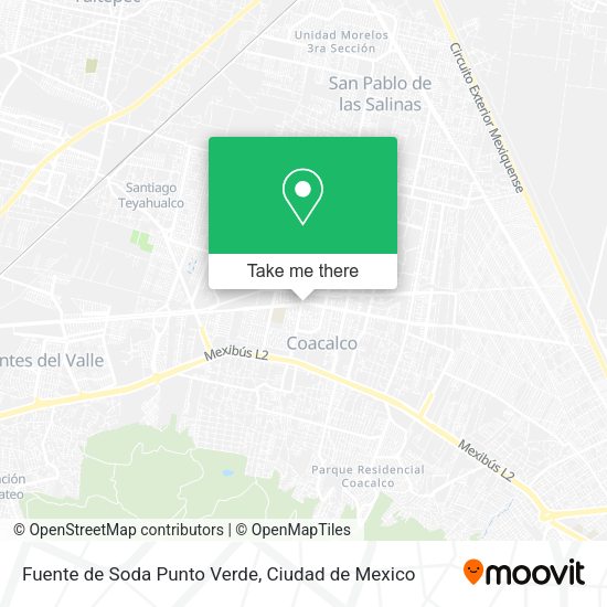 Fuente de Soda Punto Verde map