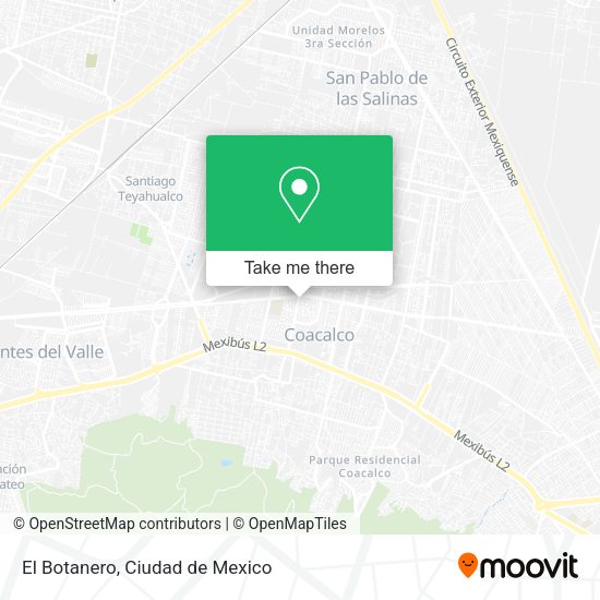 Mapa de El Botanero