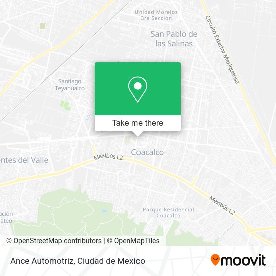 Ance Automotriz map