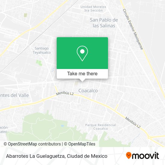 Abarrotes La Guelaguetza map
