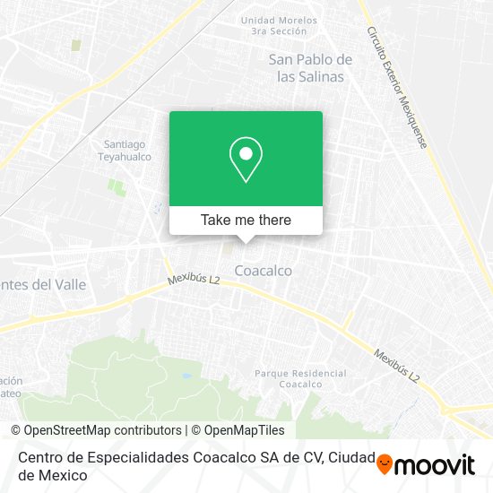 Centro de Especialidades Coacalco SA de CV map