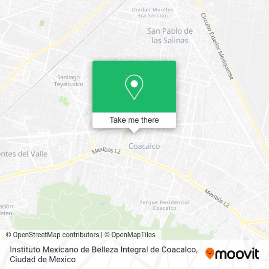 Instituto Mexicano de Belleza Integral de Coacalco map