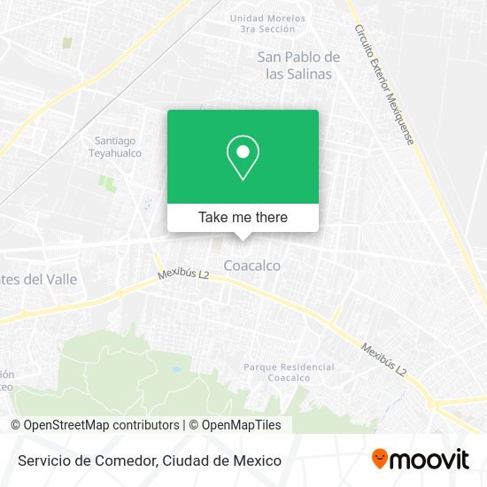 Mapa de Servicio de Comedor