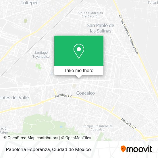 Mapa de Papelería Esperanza