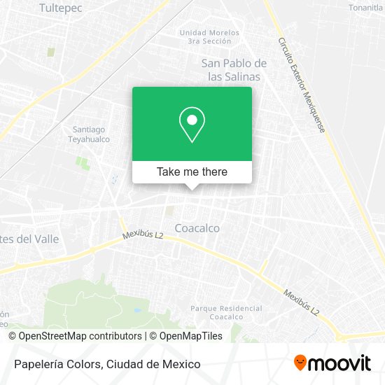 Papelería Colors map