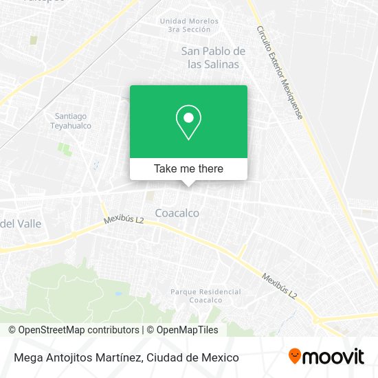 Mega Antojitos Martínez map
