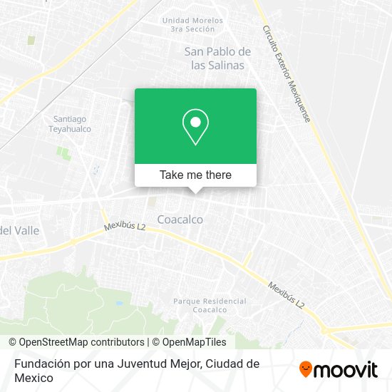 Mapa de Fundación por una Juventud Mejor