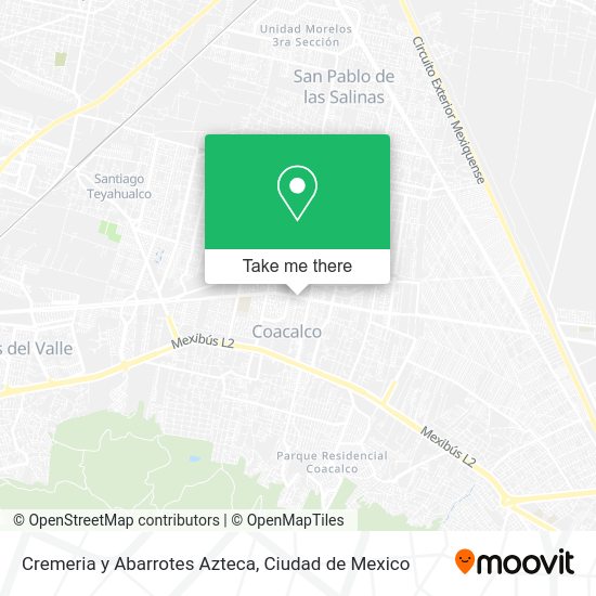 Cremeria y Abarrotes Azteca map