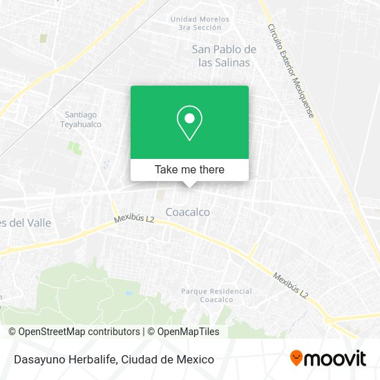 Dasayuno Herbalife map