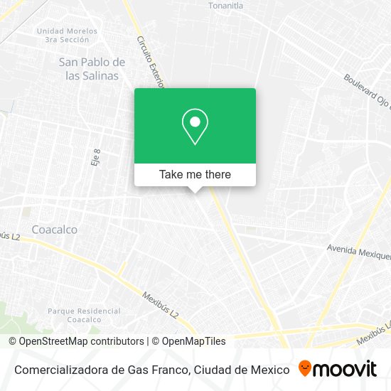 Comercializadora de Gas Franco map