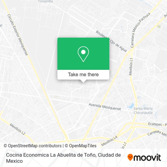Cocina Economica La Abuelita de Toño map