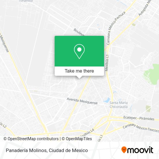Mapa de Panadería Molinos