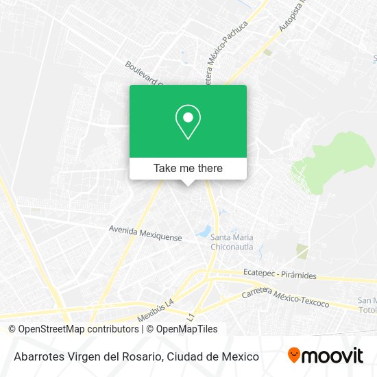Abarrotes Virgen del Rosario map