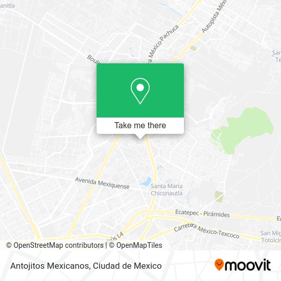 Mapa de Antojitos Mexicanos