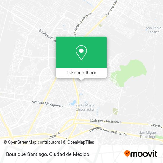 Mapa de Boutique Santiago