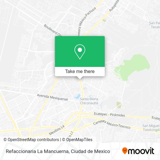 Refaccionaria La Mancuerna map