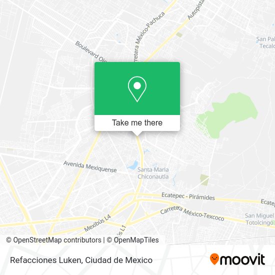 Refacciones Luken map