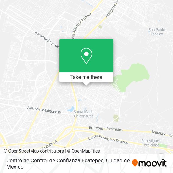 Centro de Control de Confianza Ecatepec map