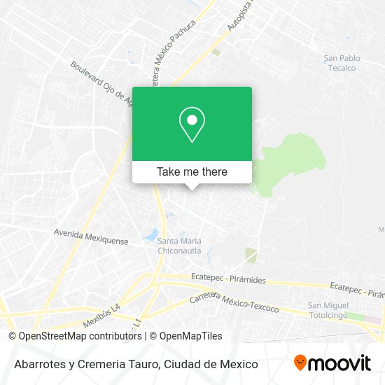 Mapa de Abarrotes y Cremeria Tauro