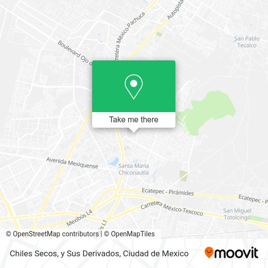 Mapa de Chiles Secos, y Sus Derivados