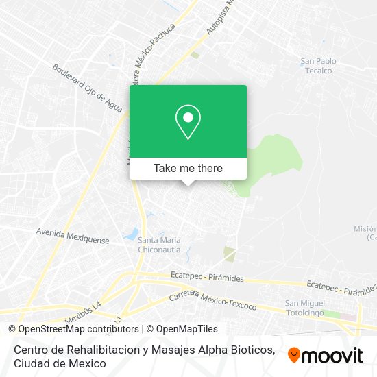 Centro de Rehalibitacion y Masajes Alpha Bioticos map